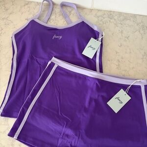 Shop Fancy D purple tennis set
